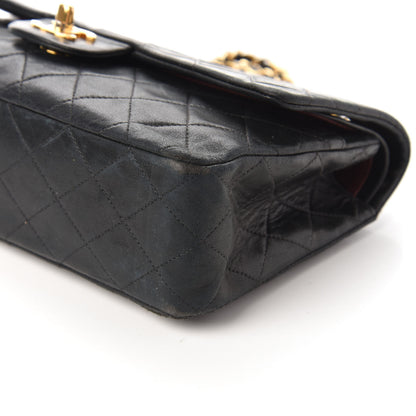 Chanel Lambskin Quilted Medium Double Flap Black 8 of 11