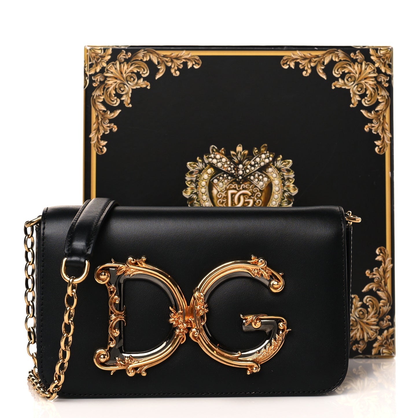 Nappa Mini DG Girls Shoulder Bag Black