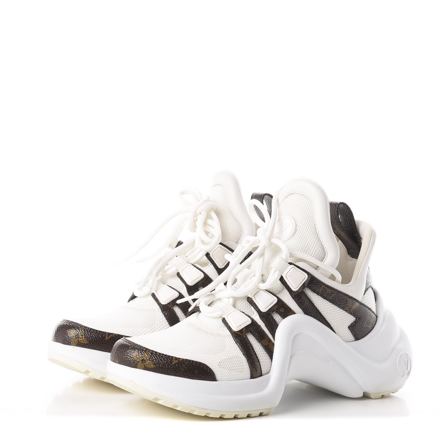 Louis Vuitton Patent Monogram LV Archlight Sneakers 36 White 2 of 8