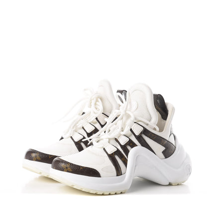 Louis Vuitton Patent Monogram LV Archlight Sneakers 36 White 2 of 8