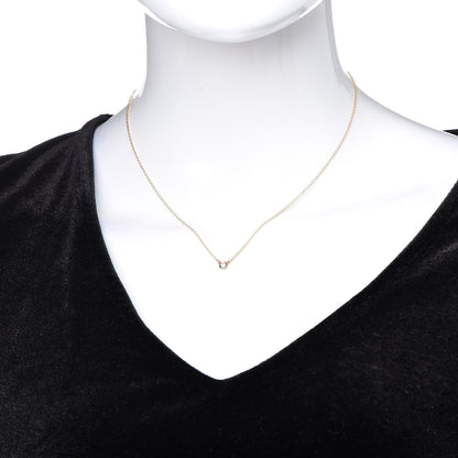 Tiffany 18K Rose Gold Diamond .07ct Elsa Peretti Diamonds by the Yard Pendant Necklace 2 of 8
