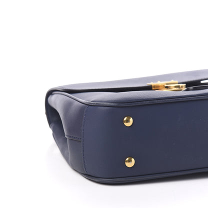 Burberry Trench Calfskin Medium DK88 Top Handle Bag Ink Blue 4 of 10