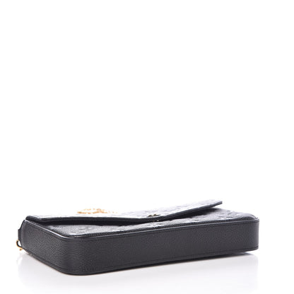 Louis Vuitton Empreinte Pochette Felicie Chain Wallet Black 4 of 9
