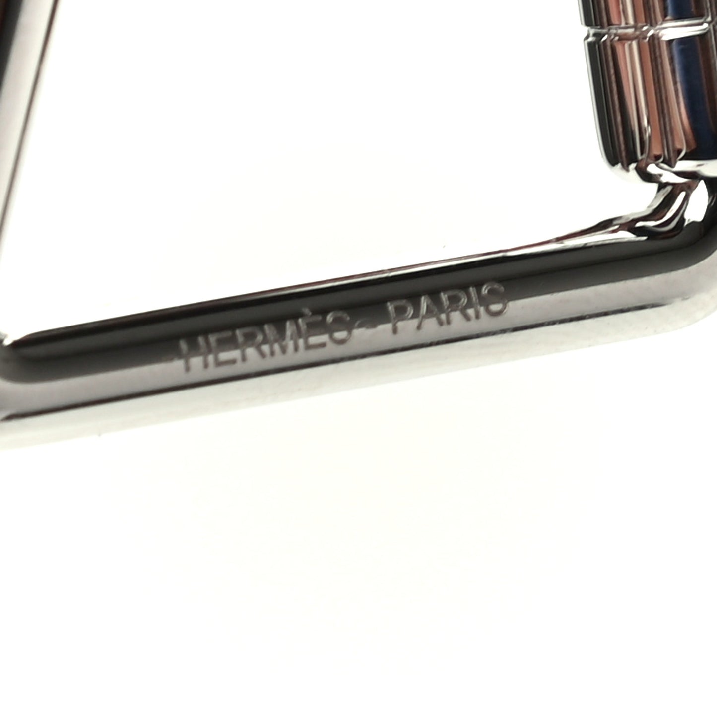 Palladium Cheval Key Ring