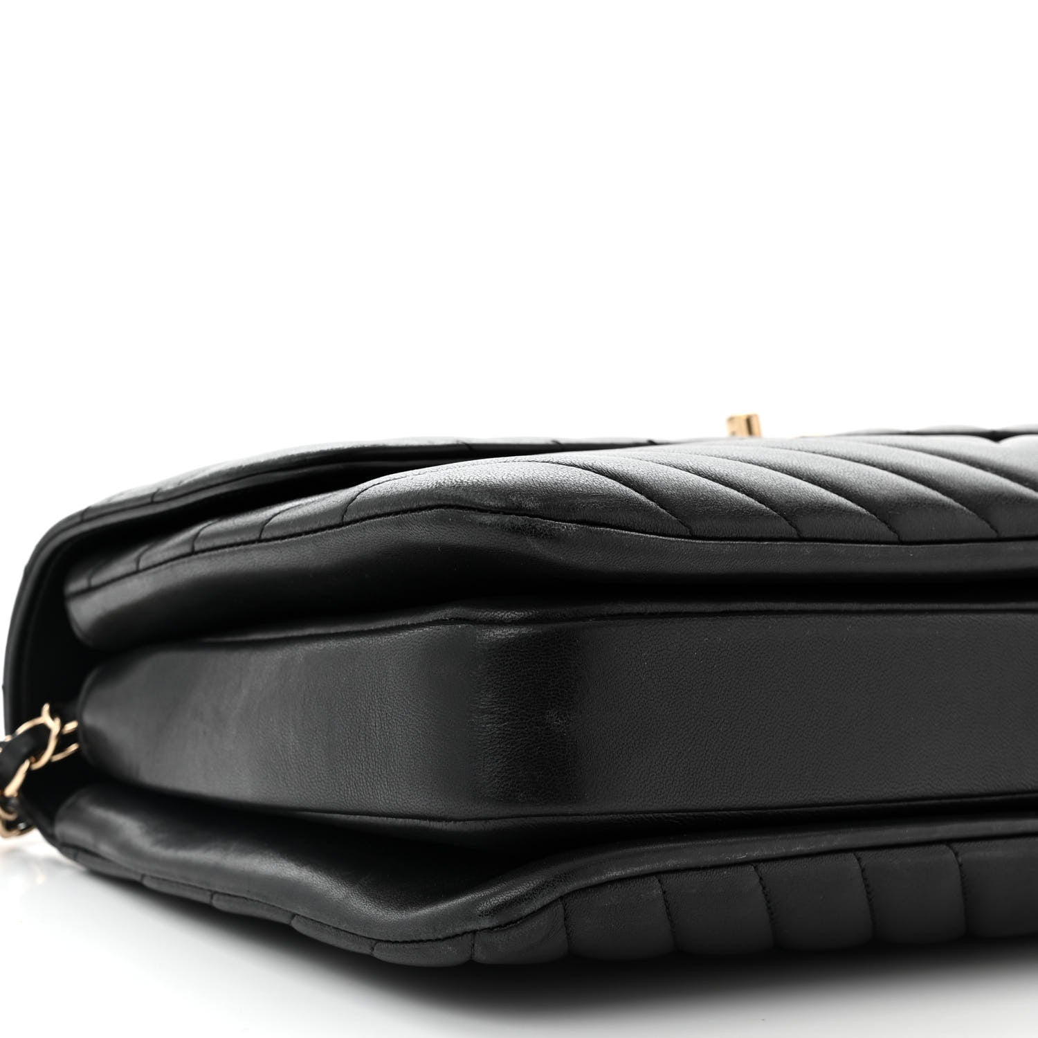 Chanel Lambskin Chevron Quilted Medium Trendy CC Dual Handle Flap Bag Black 9 of 11