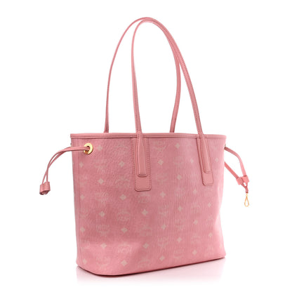 MCM Visetos Small Liz Reversible Shopper Tote Blossom Pink 5 of 16