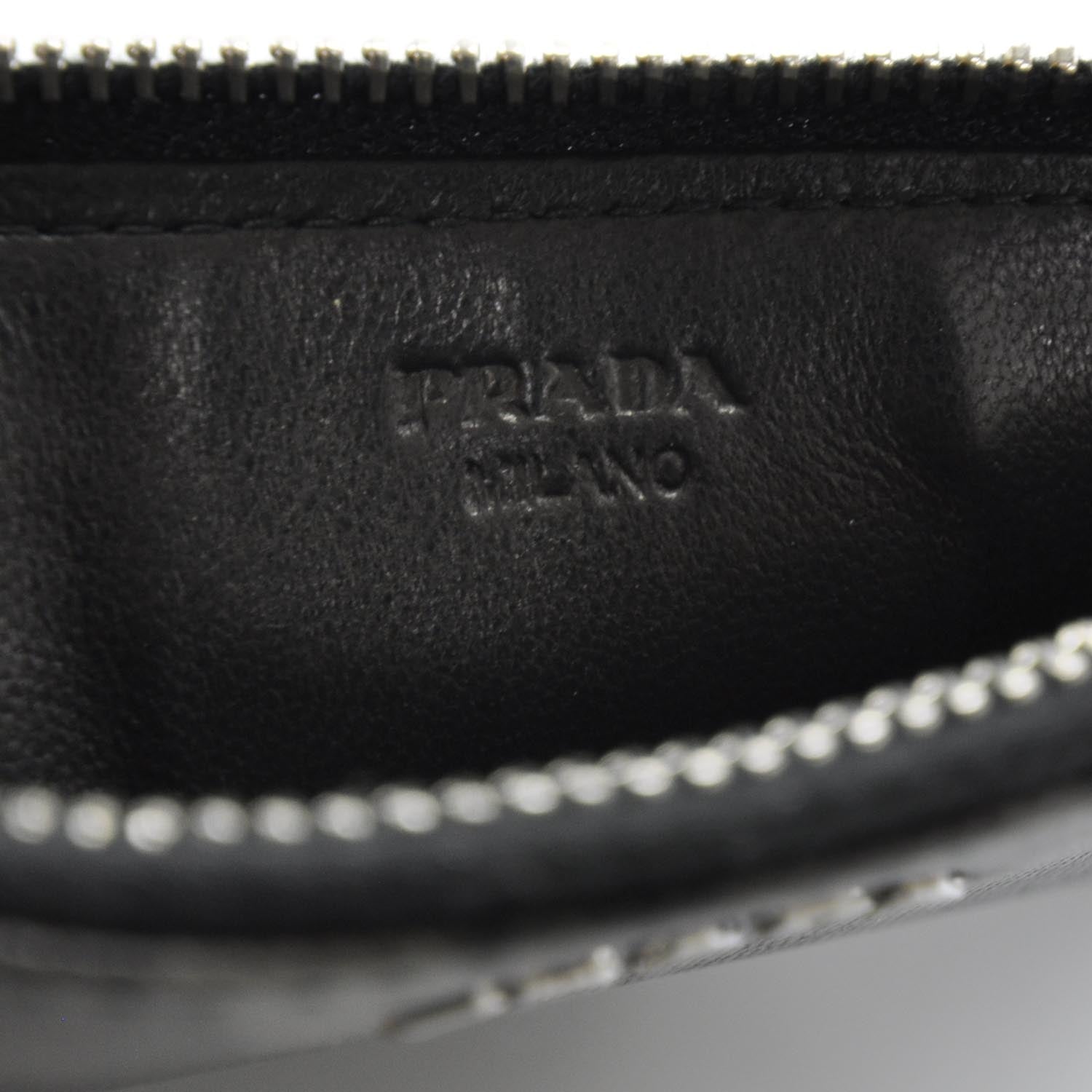 Prada Saffiano Camouflage Pouch Key Chain Fumo 6 of 8