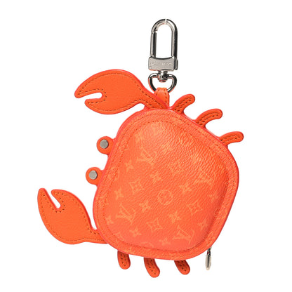 Louis Vuitton Monogram Crab Bag Charm Orange 1 of 5