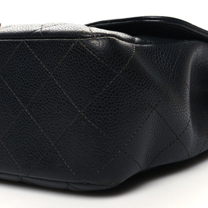 Chanel Caviar Quilted Jumbo Single Flap Black 10 of 10