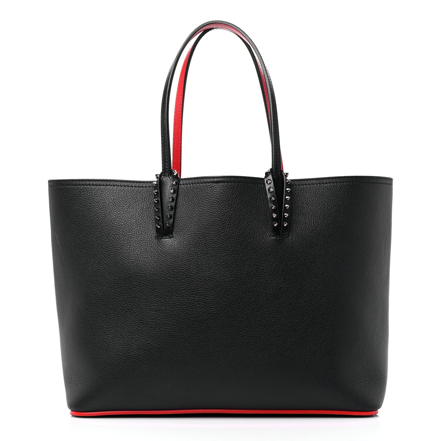 Calfskin Spikes East West Cabata Tote Black