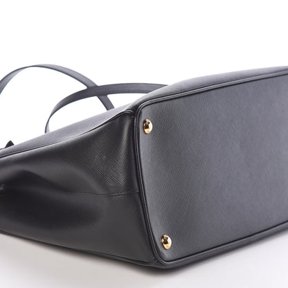 Prada Saffiano Medium Galleria Double Zip Tote Black 8 of 9