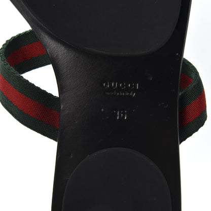 Gucci Nylon Guccissima Web Womens Thong Sandals 36 Green Red Black 8 of 8