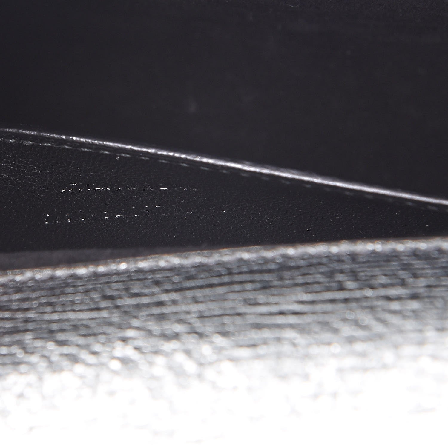 Saint Laurent Textured Metallic Calfskin Classic Monogram Cassandre Clutch Silver 7 of 8