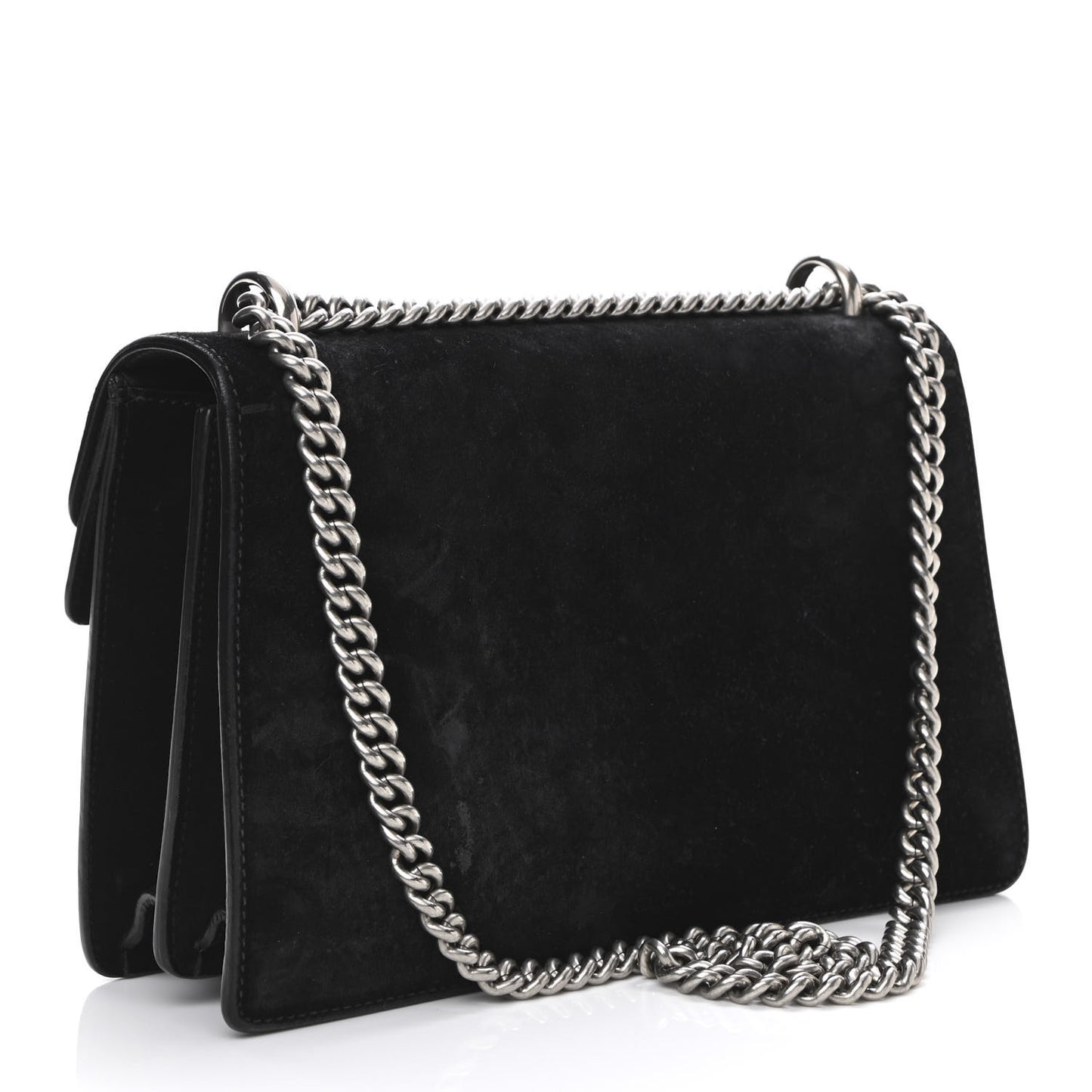 Suede Small Dionysus Shoulder Bag Black