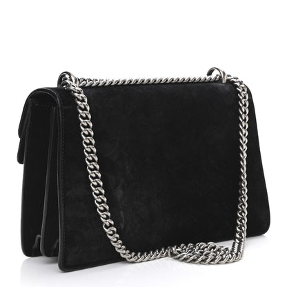 Gucci Suede Small Dionysus Shoulder Bag Black 2 of 11