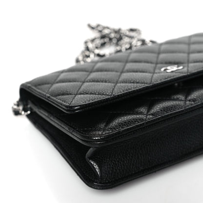 Chanel Caviar Quilted Wallet on Chain WOC Black 8 of 10