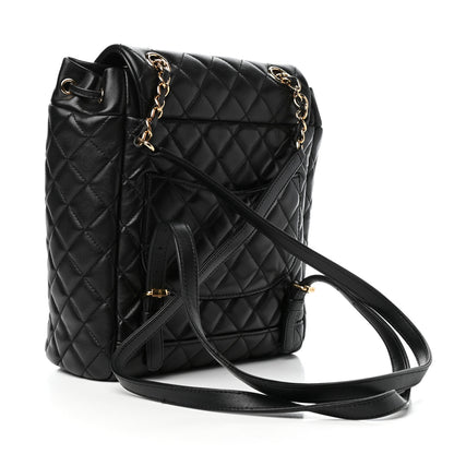 Chanel Calfskin Quilted Small Urban Spirit Backpack Black 3 of 11