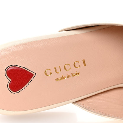 Gucci Malaga Kid Web Womens Princetown Slippers 35.5 Mystic White 8 of 10