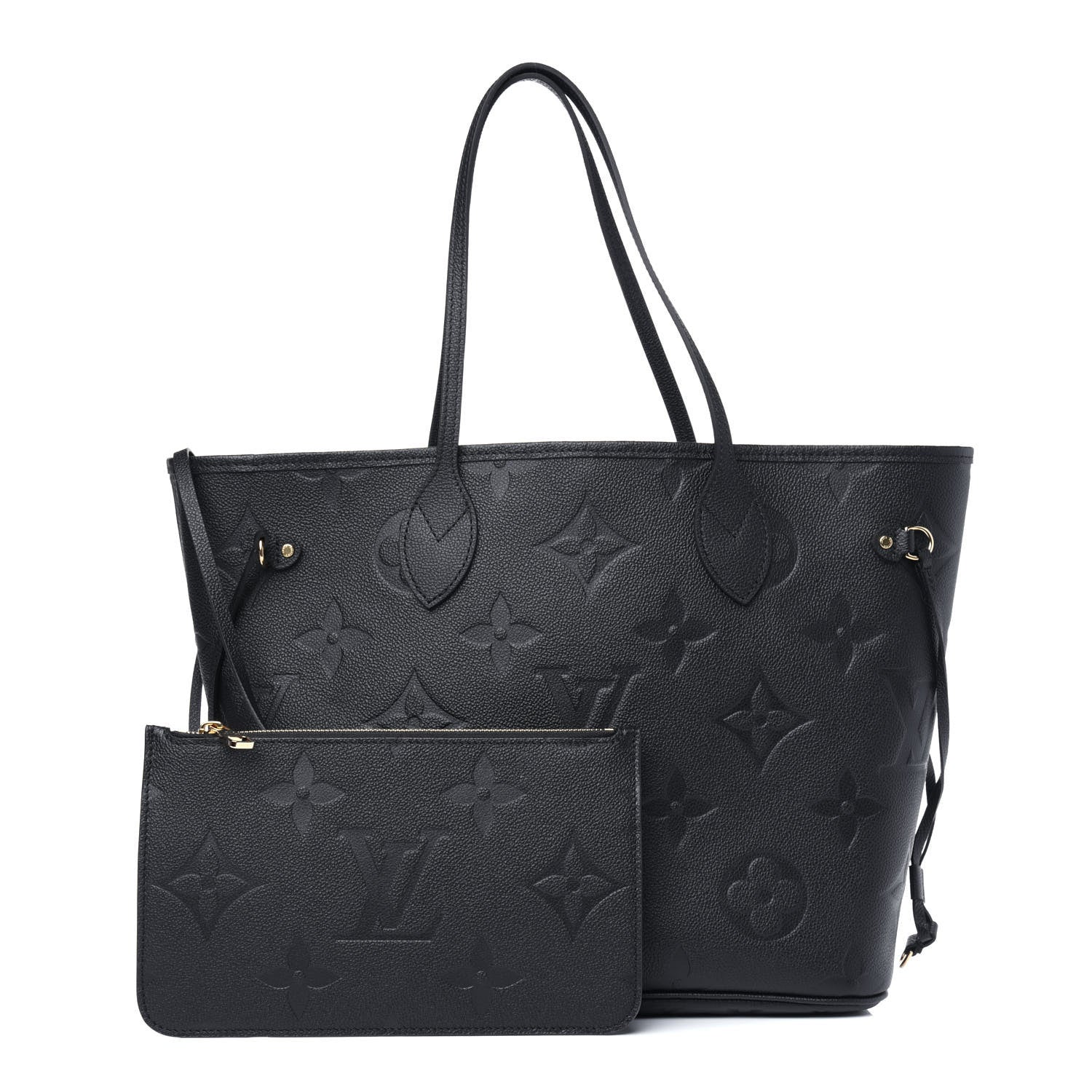 Louis Vuitton Empreinte Monogram Giant Neverfull MM Black 1 of 9