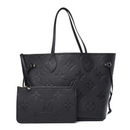 Louis Vuitton Empreinte Monogram Giant Neverfull MM Black 1 of 9