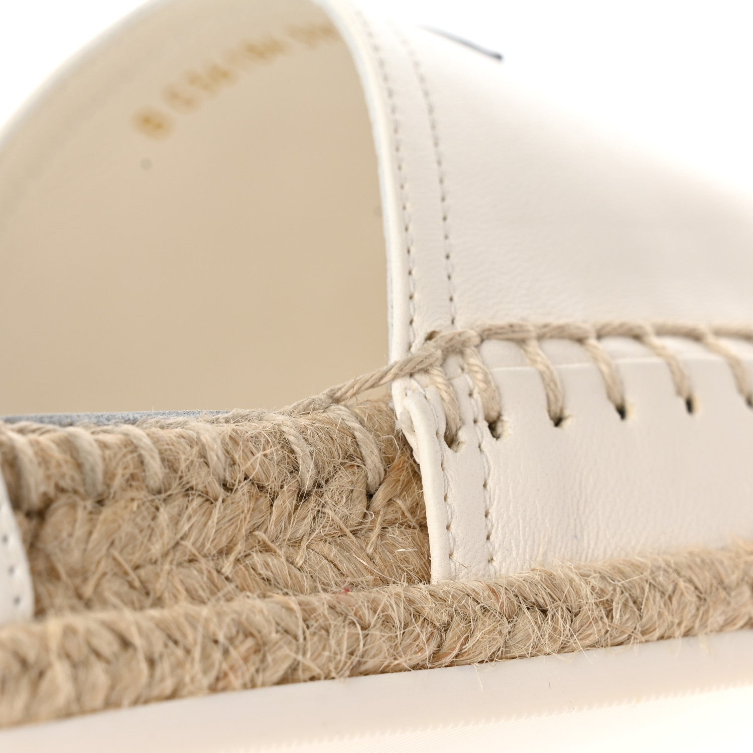 Chanel Lambskin Cap Toe CC Espadrille Sandals 39 White Black 11 of 13