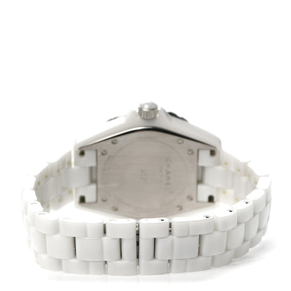 Chanel Stainless Steel Ceramic Diamond Pink Sapphire 42mm J12 Automatic Watch White 3 of 5