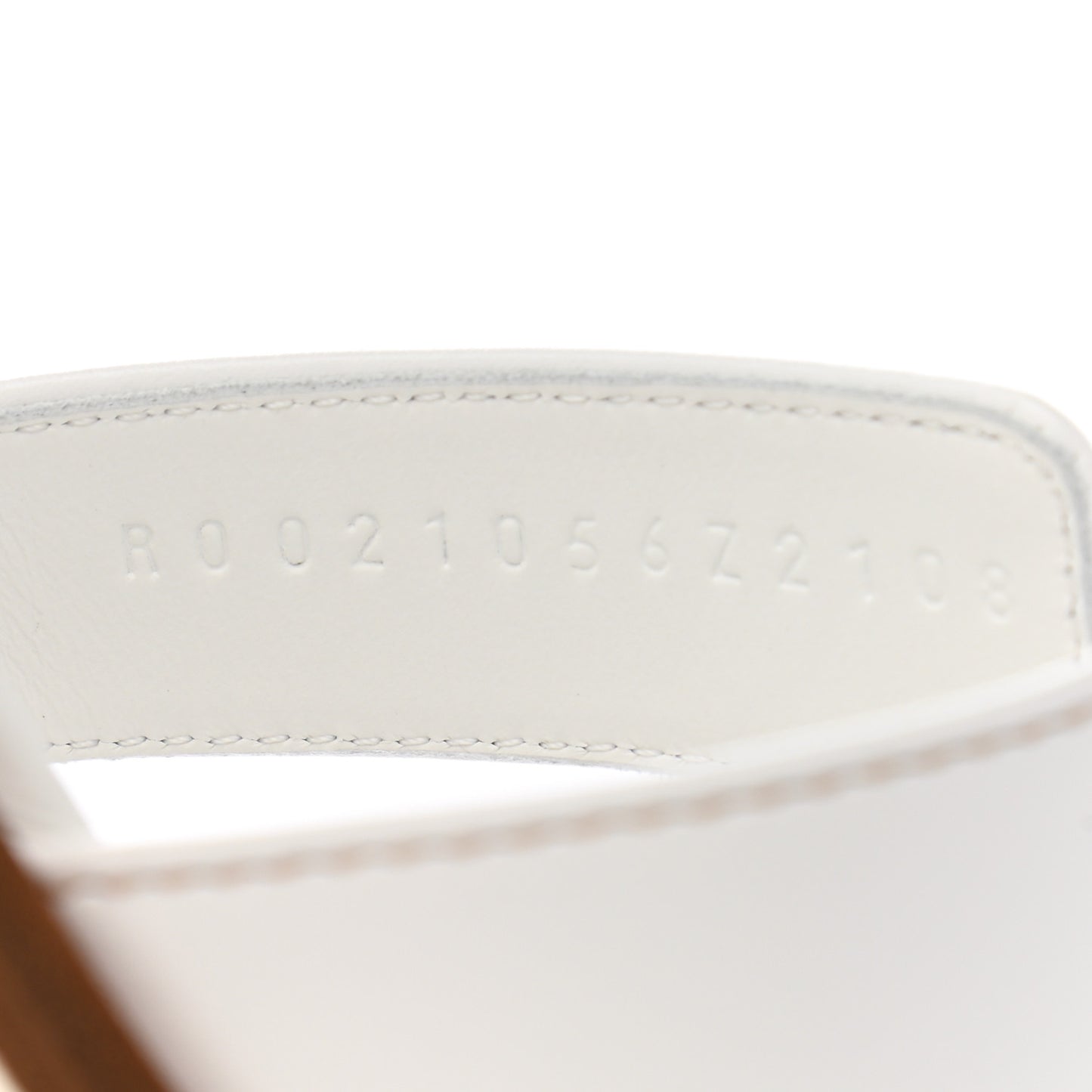 Box Calfskin Oran Sandals 37.5 White