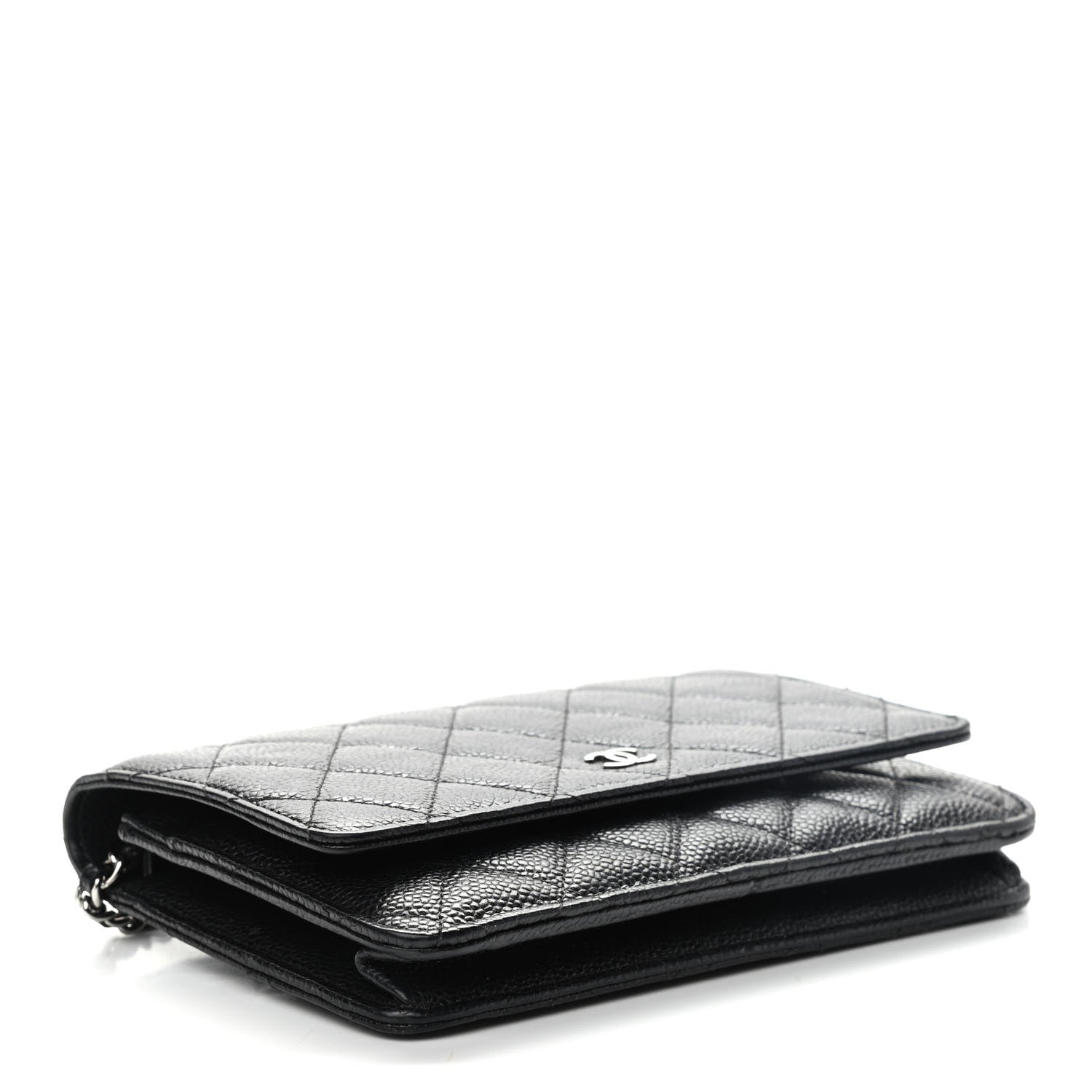 Chanel Caviar Quilted Wallet On Chain WOC Black 4 of 13