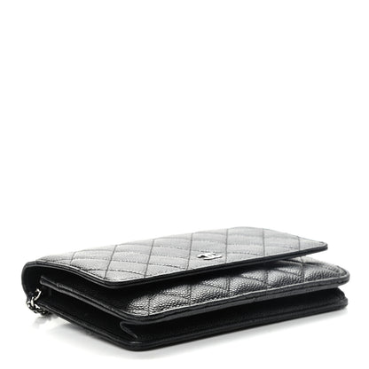 Chanel Caviar Quilted Wallet On Chain WOC Black 4 of 13