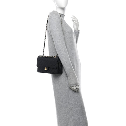 Chanel Caviar Quilted Medium Double Flap Black 2 of 10