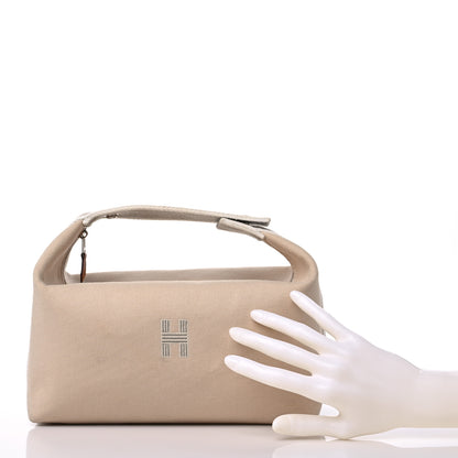 Hermes Canvas Large Bride-A-Brac Pouch Natural 2 of 12