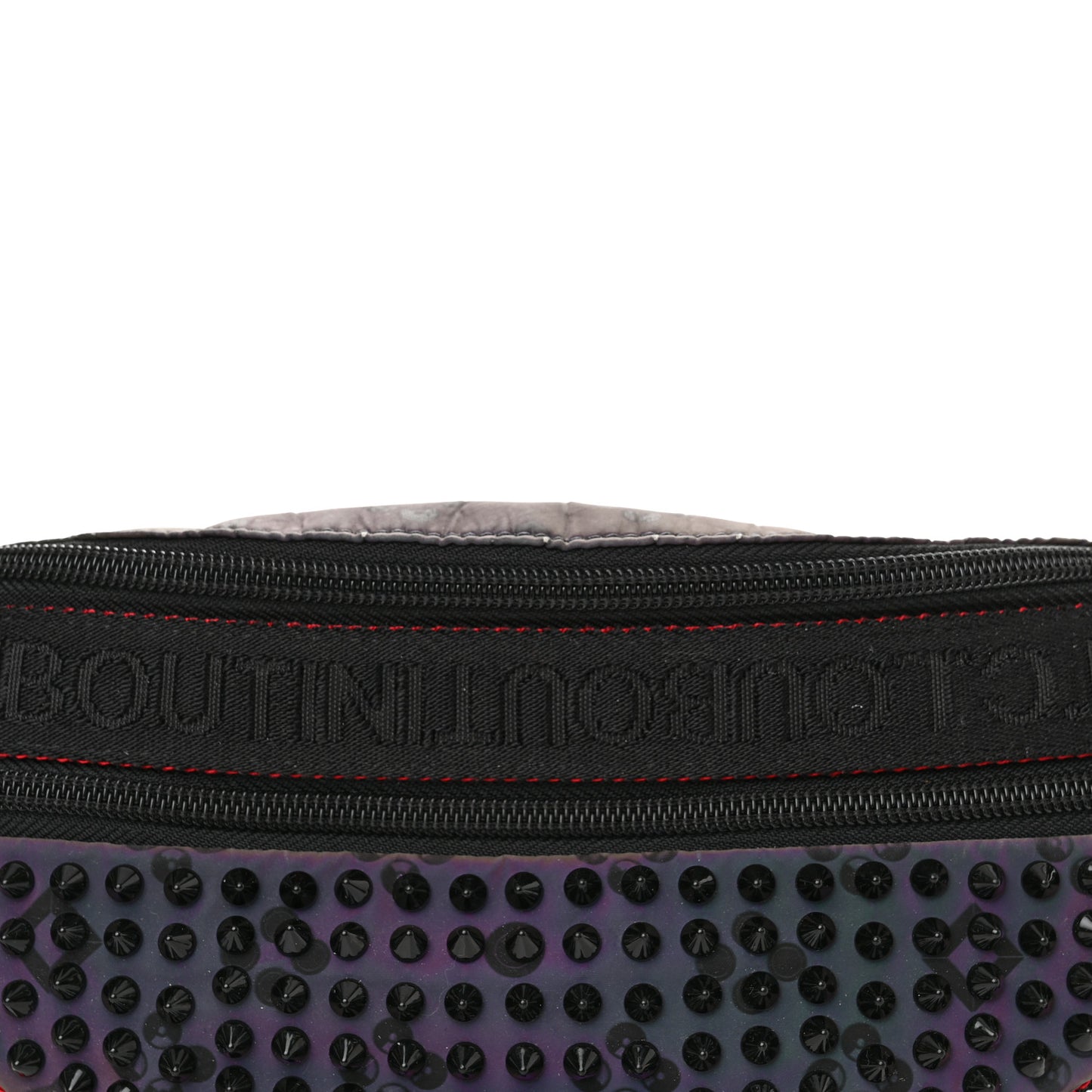Calfskin Spiked Paris NYC Belt Bag Black Black