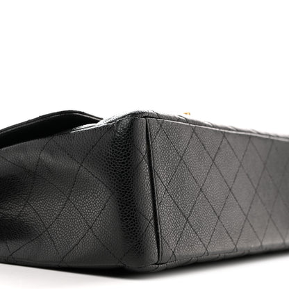 Chanel Caviar Quilted Maxi Double Flap Black 9 of 12