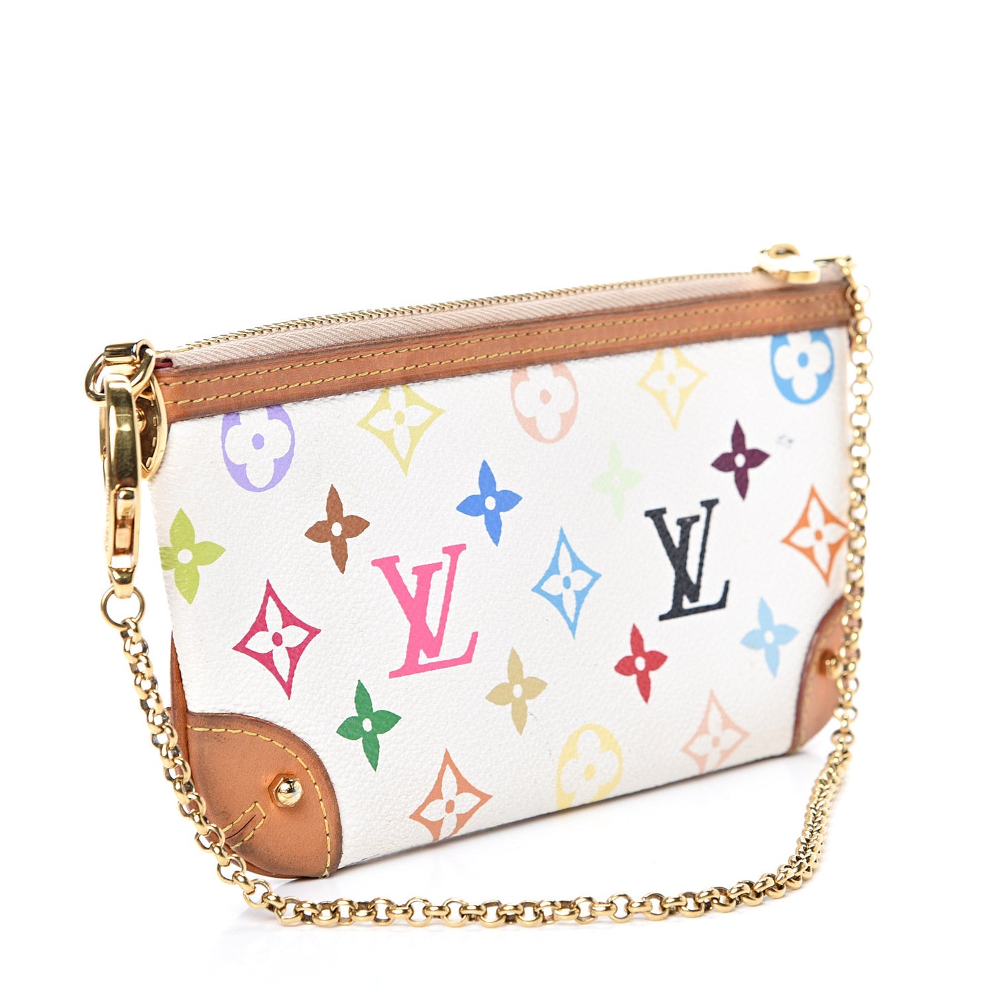 Monogram Multicolor Pochette Milla MM White