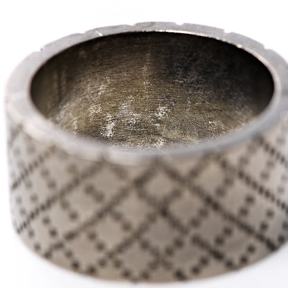 Gucci Sterling Silver Enamel Logo Band Ring 65 11 7 of 9