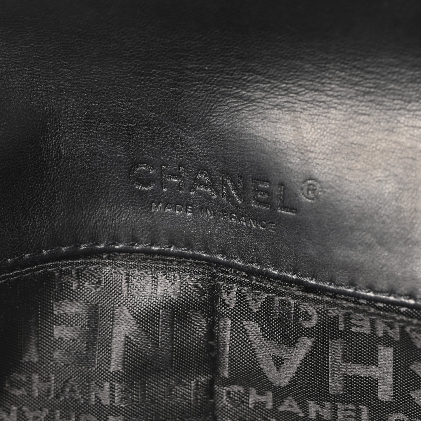 Lambskin Chocolate Bar Quilted Lambskin 3 Chain Flap Black