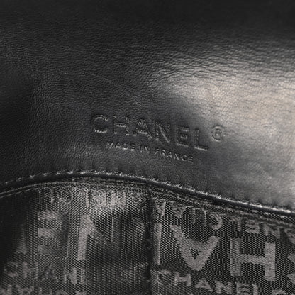 Chanel Lambskin Chocolate Bar Quilted Lambskin 3 Chain Flap Black 6 of 10