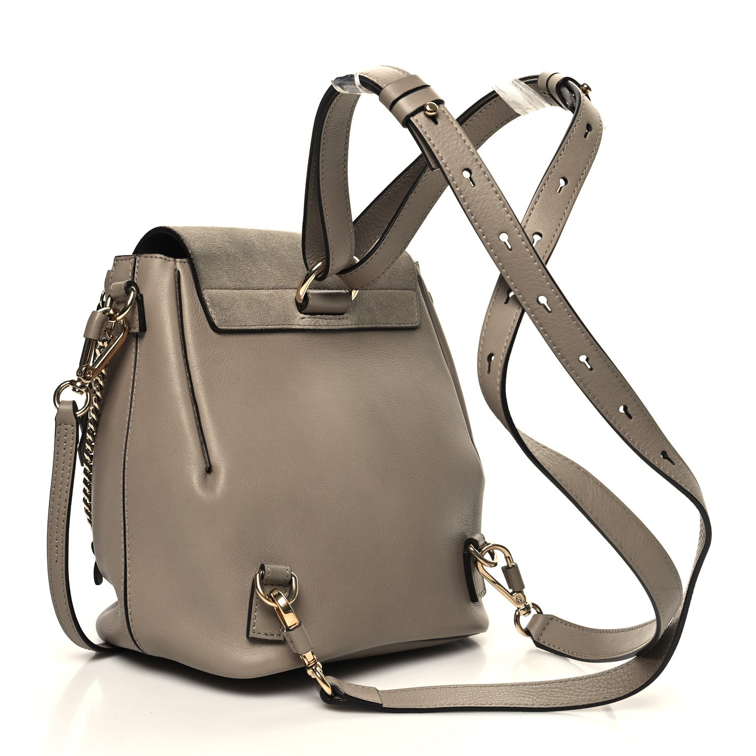 Chloe Suede Calfskin Medium Faye Backpack Motty Grey 3 of 10