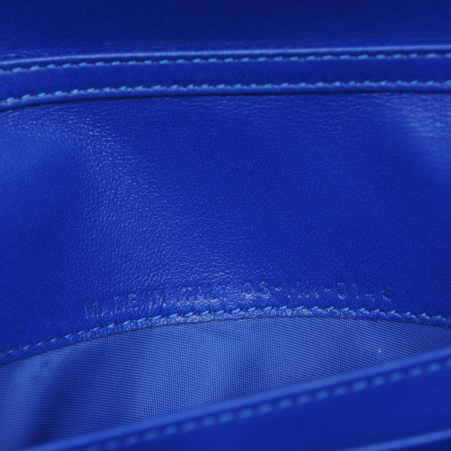 Christian Dior Lambskin Diorama Croisiere Chain Wallet Blue 7 of 8