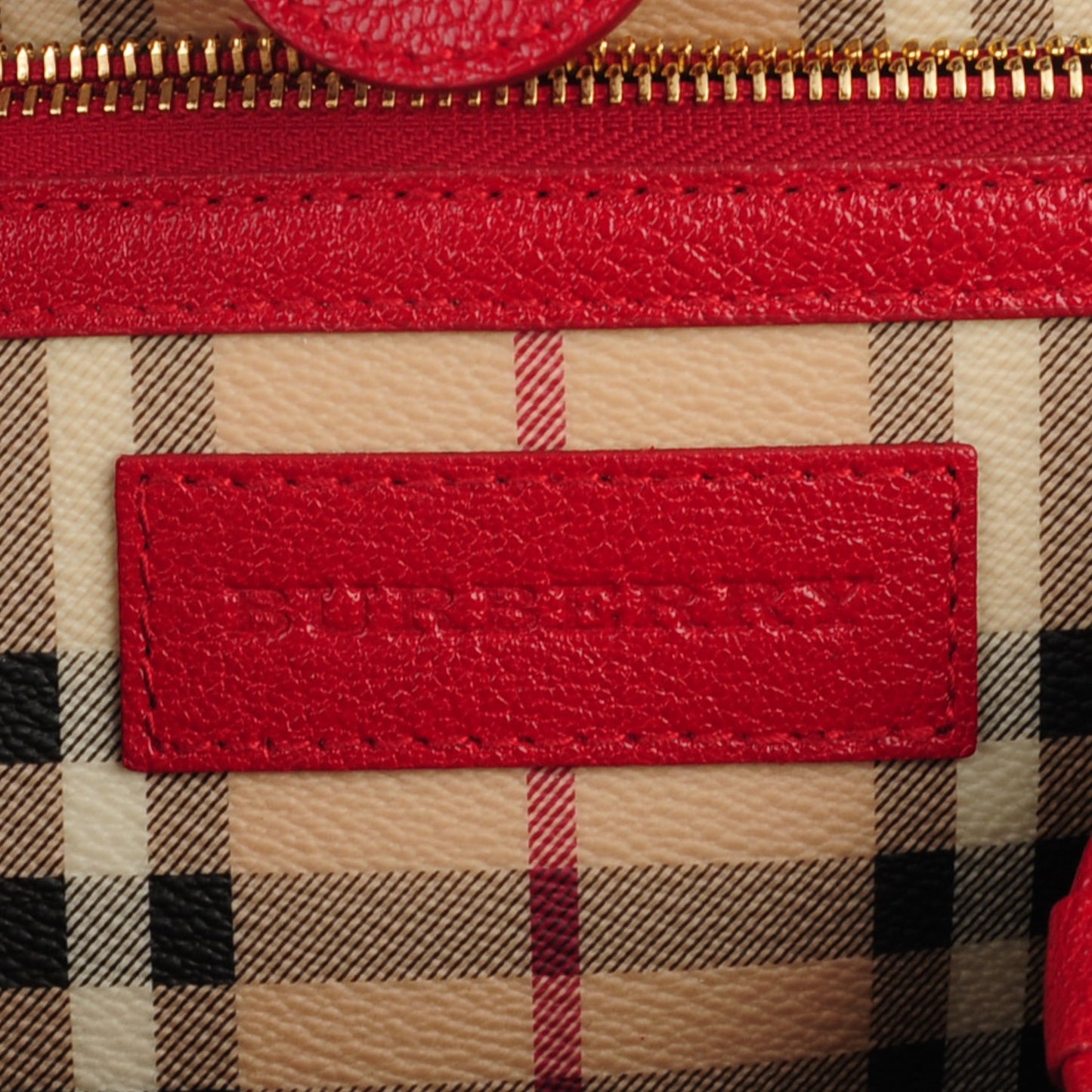 Haymarket Check Small Canterbury Tote Military Red