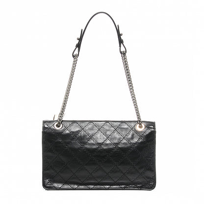 Chanel Calfskin CC Crave Reissue Crown Jumbo Flap Black 7 of 8