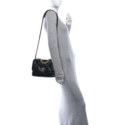 Chanel Lambskin Quilted Medium Chanel 19 Flap Black 3 of 10