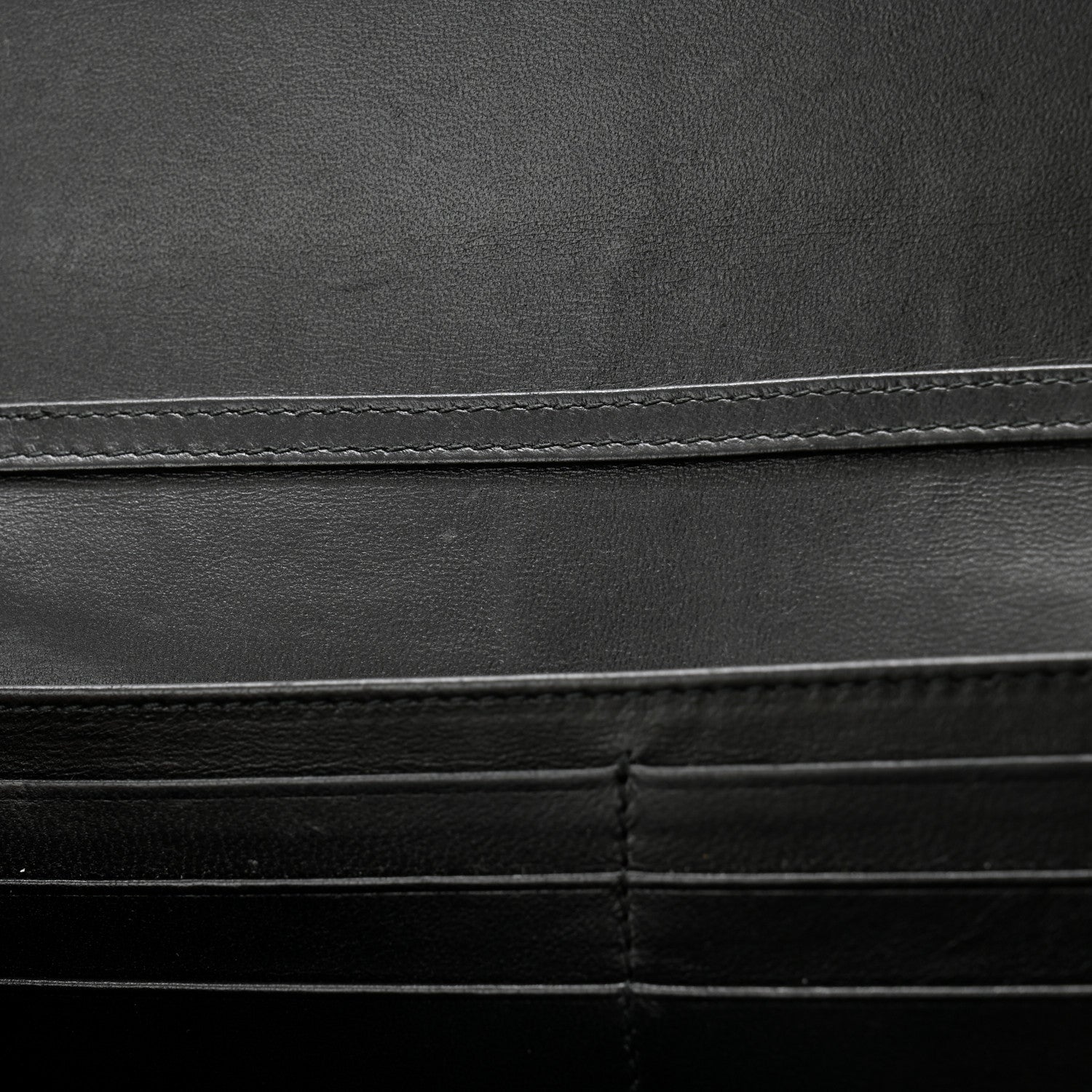 Christian Dior Grained Calfskin Diorama Croisiere Chain Wallet Black 8 of 10