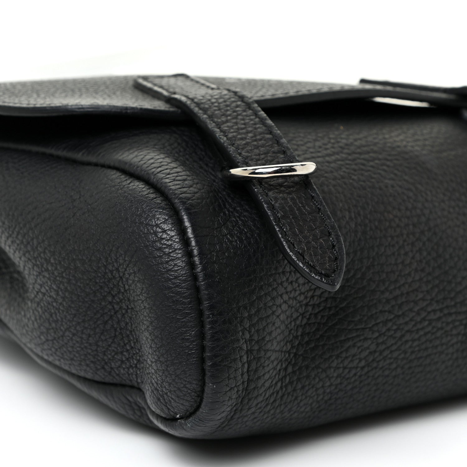 Burberry Soft Grain Calfskin Baby Bridle Saddle Bag Black 8 of 13