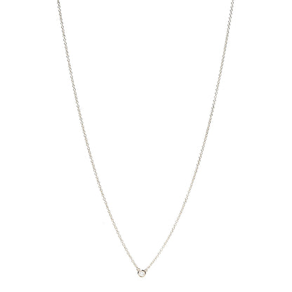 Tiffany 18K Rose Gold Diamond .03ct Elsa Peretti Diamonds by the Yard Pendant Necklace 1 of 4