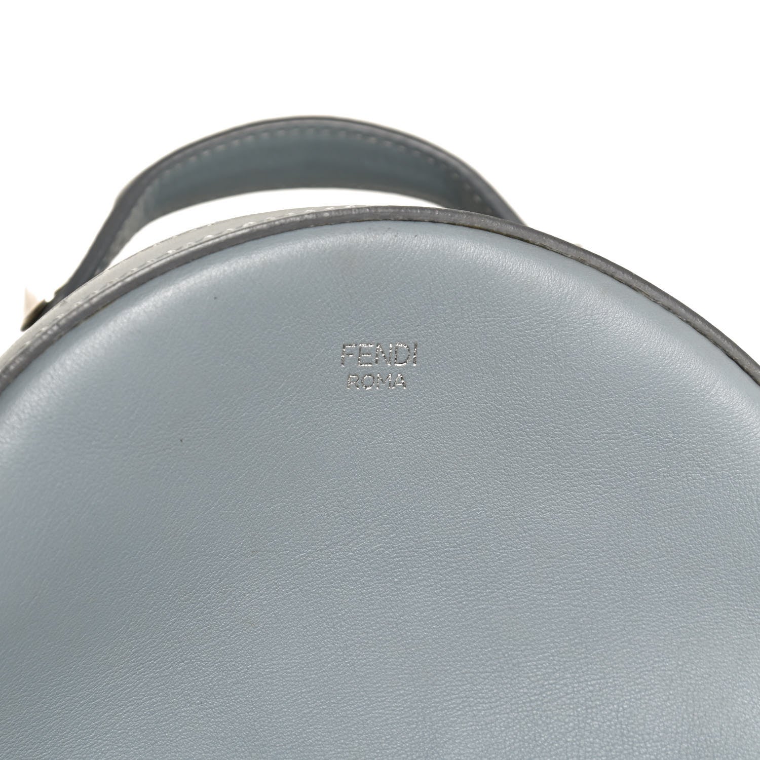 Fendi Vitello Dolce Crystal Flowerland Croc Tail Mini Backpack Grey 8 of 13