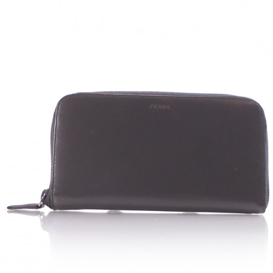 Calfskin Zip Around Wallet