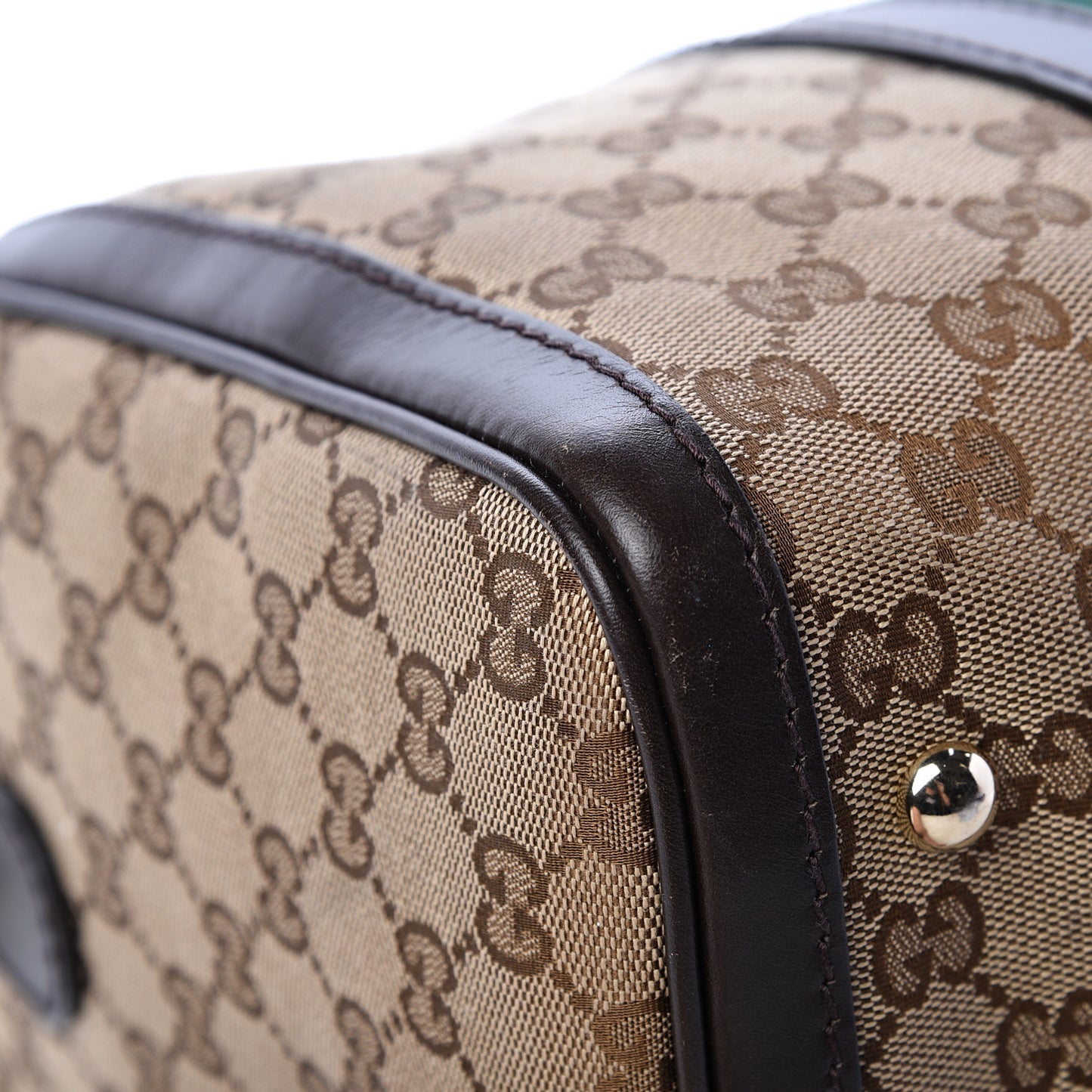 Monogram Vintage Web Medium Boston Dark Brown