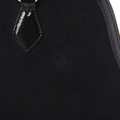 Gucci Suede Patent GG Web Medium Ophidia Top Handle Dome Bag Black 12 of 12