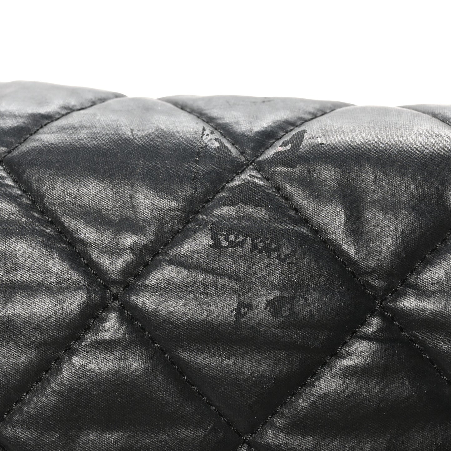 Nylon Quilted XL Coco Cocoon Messenger Black